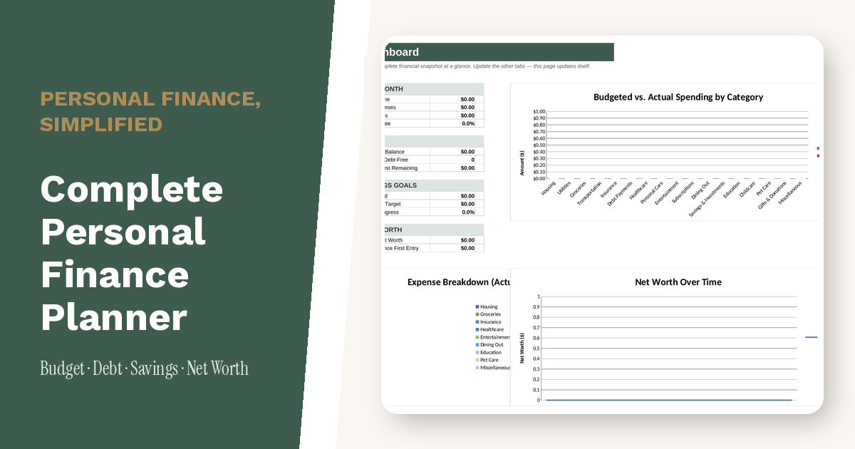 * Ultimate Budget Spreadsheet | Debt Payoff & Savings Tracker
* Budget Spreadsheet for Google Sheets | Debt & Savings Planner
* All-in-One Budget Spreadsheet | Financial Planner for Google Sheets